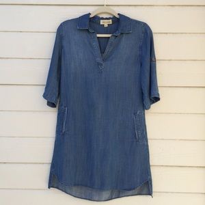Anthropologie Cloth & Stone chambray tunic